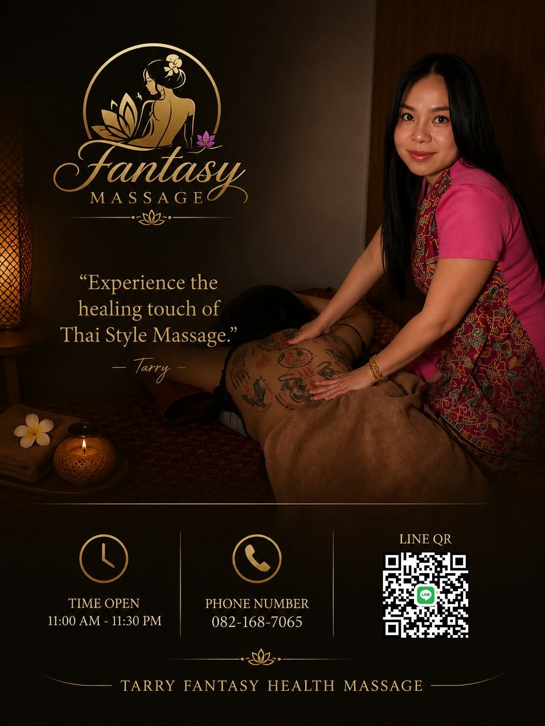 Relaxing Thai massage session
